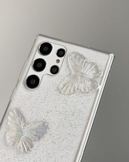 Cute 3D Butterflies Transparent Cover iPhone cover – JustAndBest India