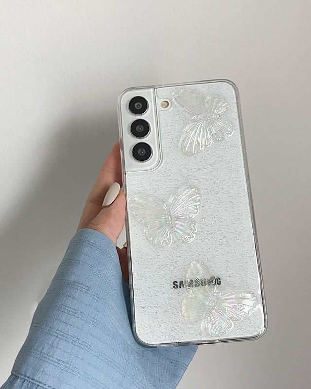 Cute 3D Butterflies Transparent Cover iPhone cover – JustAndBest India