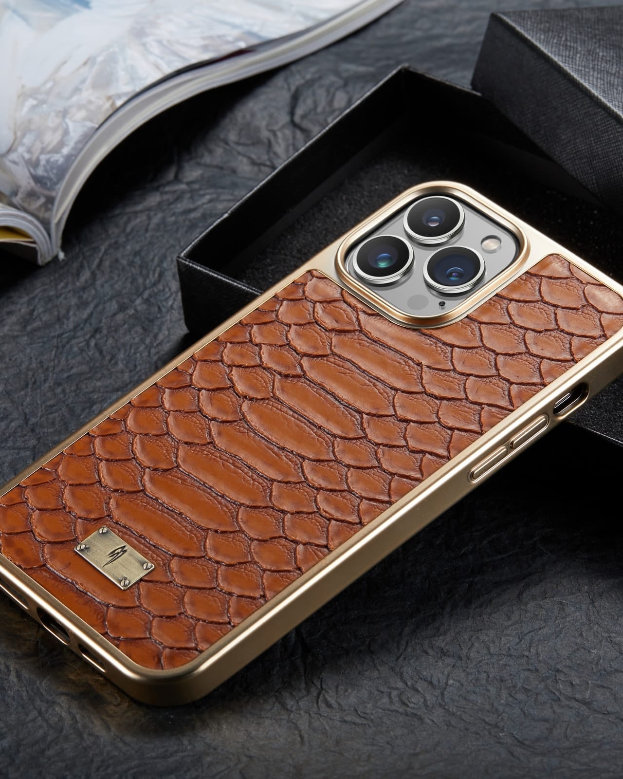 Brown Leather Luxury Case for iphone