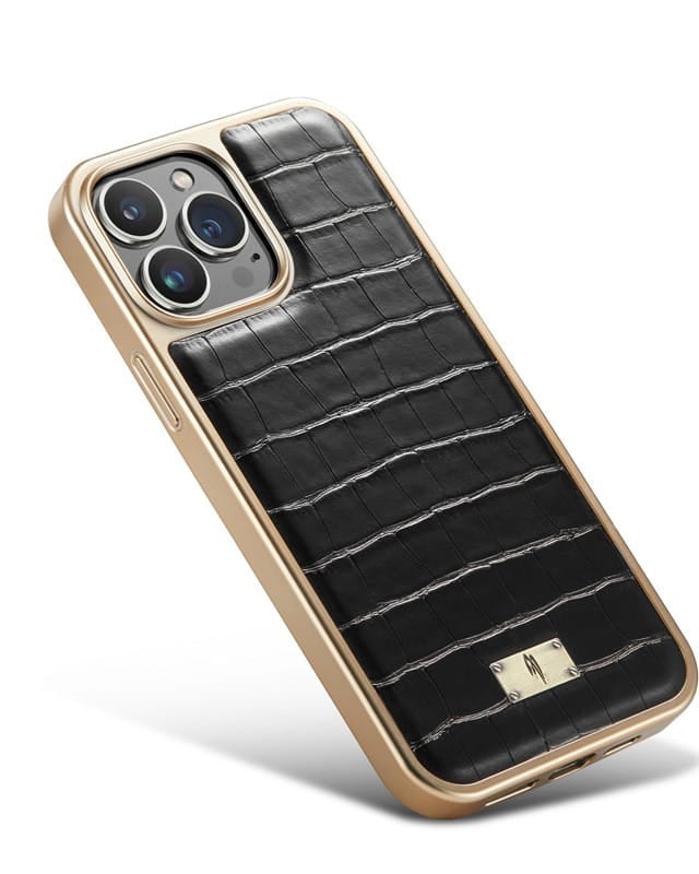 luxury leather iphone 14 case