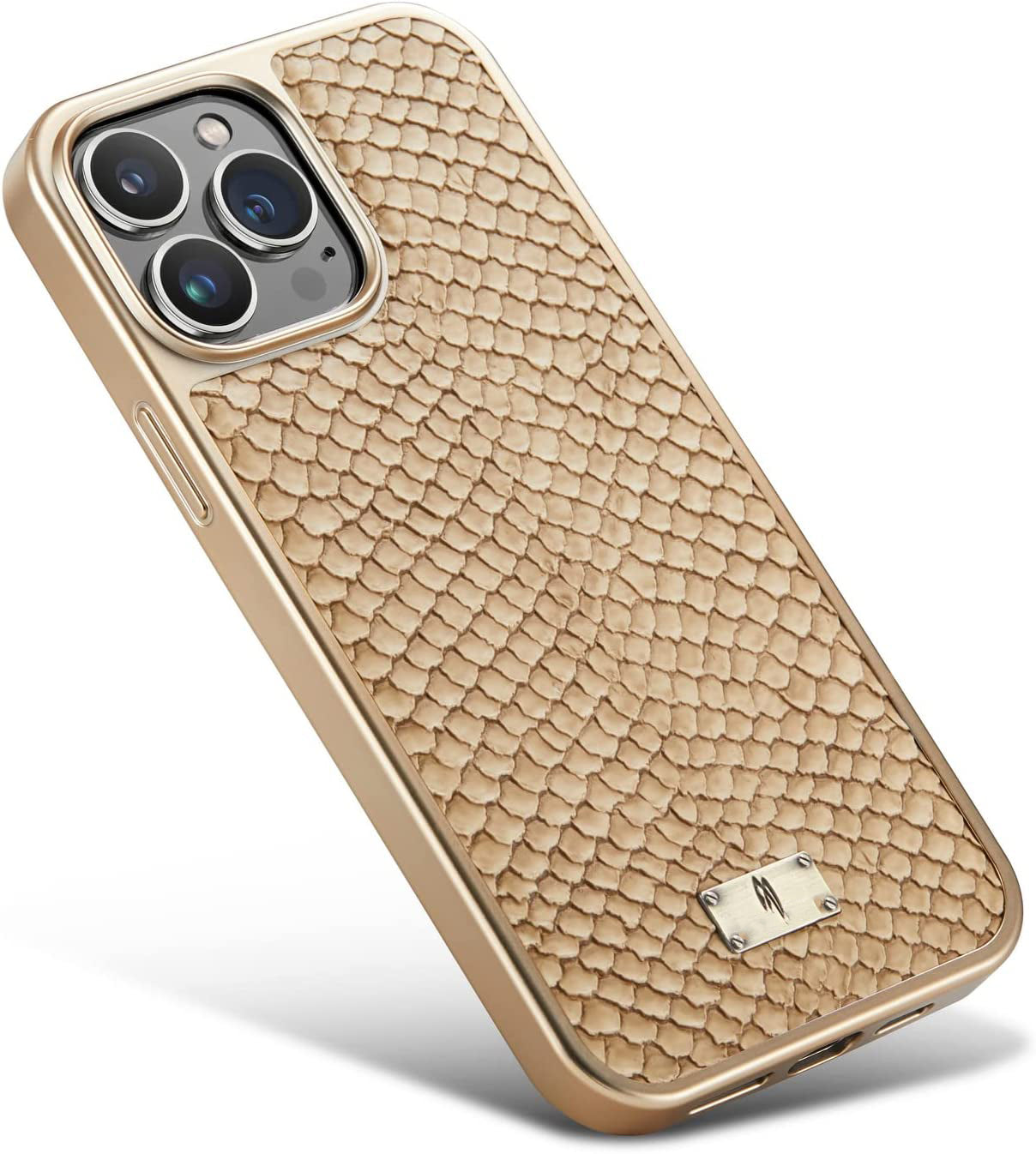 Royal Python Gold Plated Premium Leather Luxury Case iPhone cover – JustAndBest India