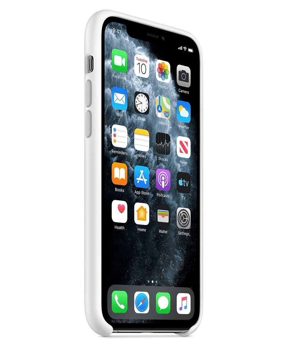 White Silicone iPhone XS Max Cover