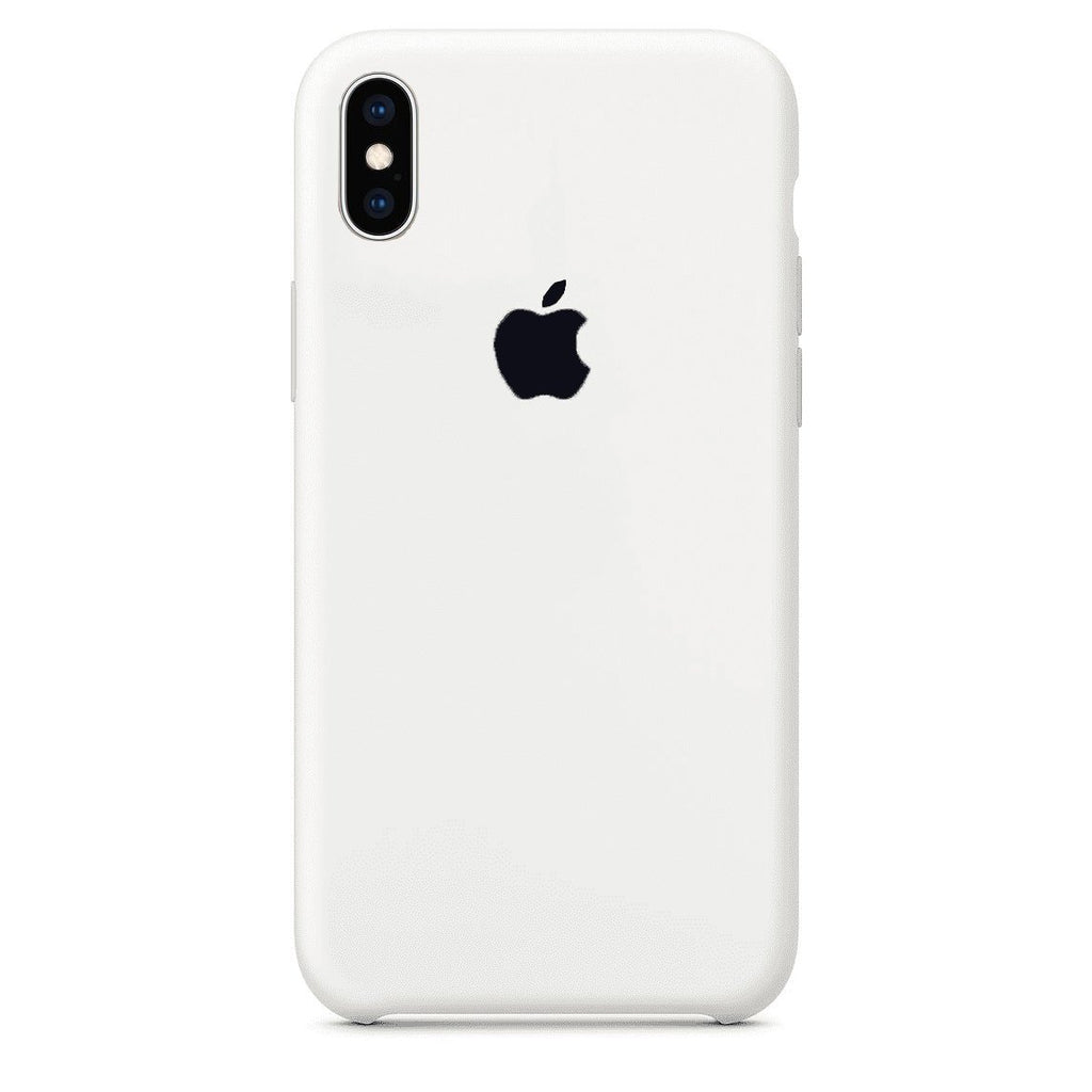White Premium Silicone iPhone XS Max Cover