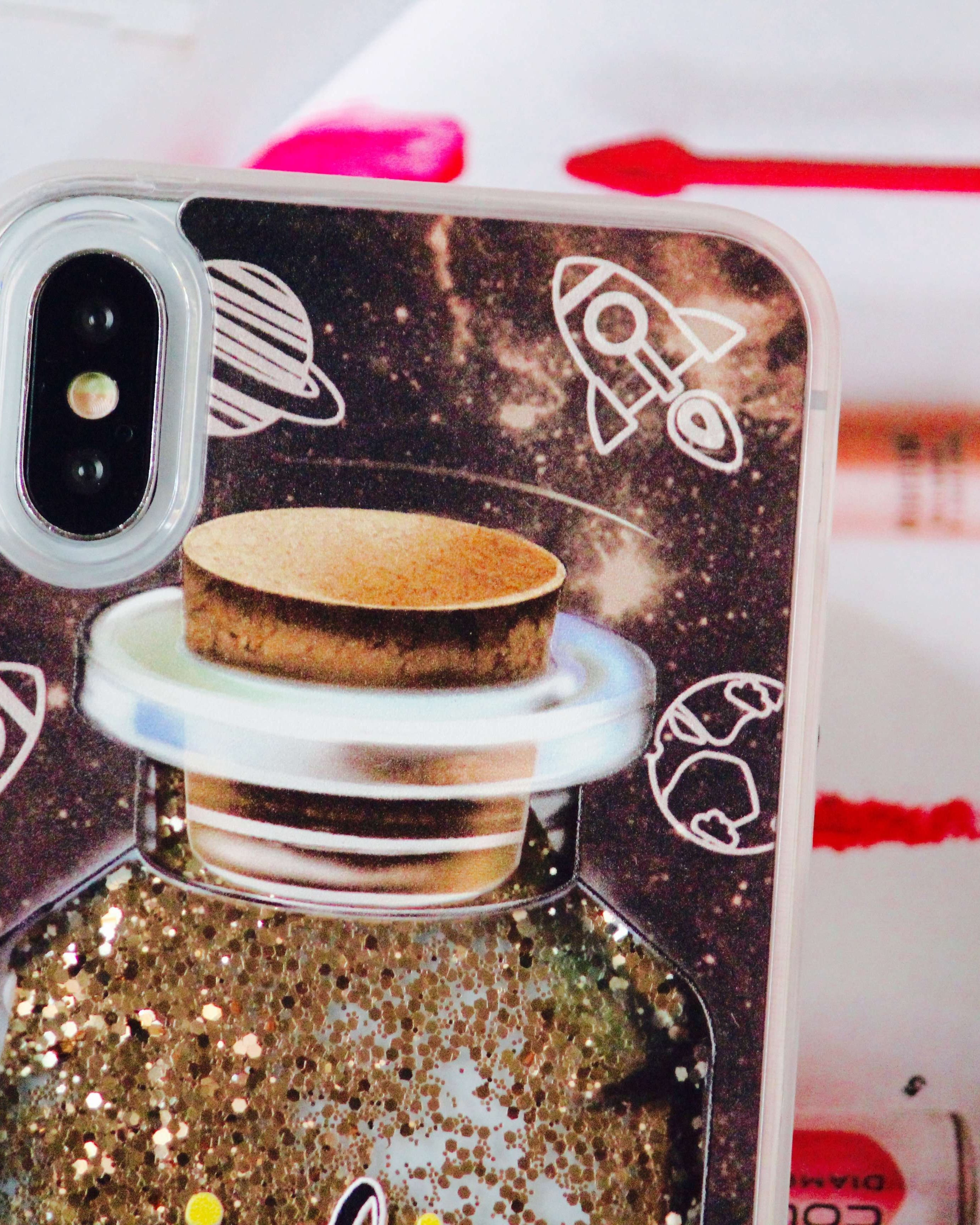 Glitter Sequin Quicksand iPhone X Case