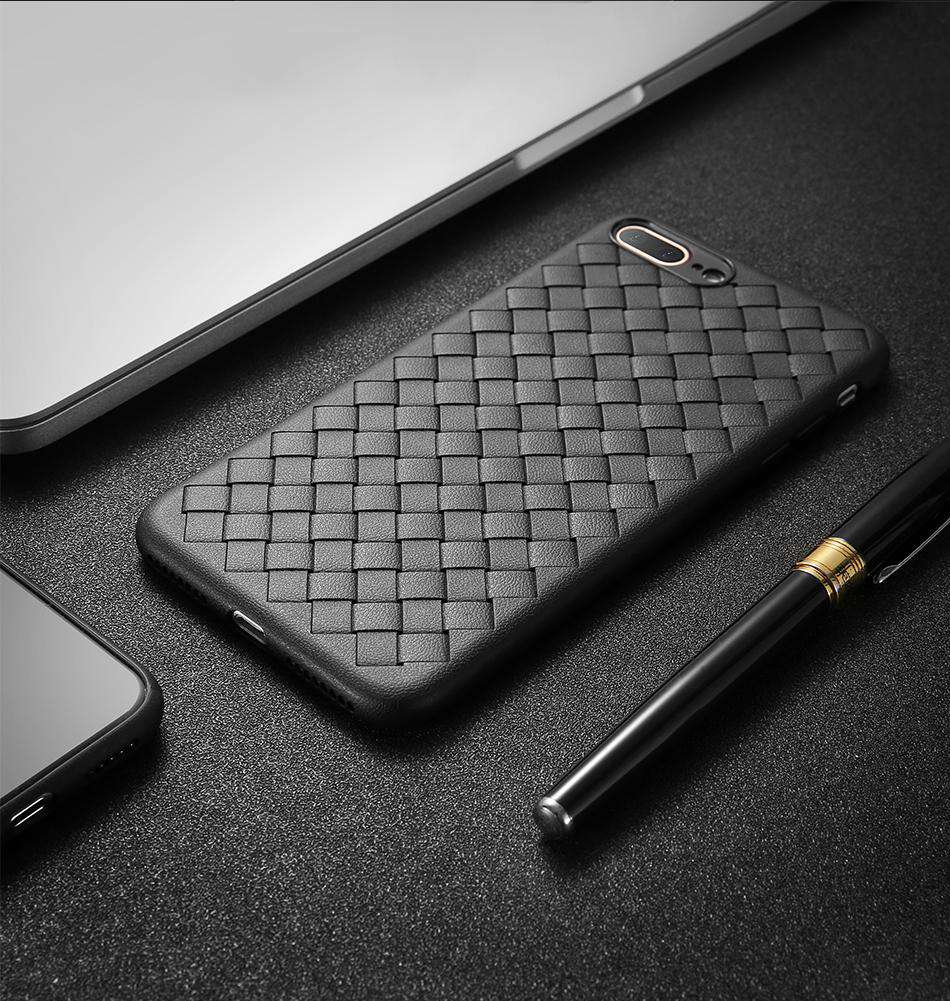 Woven Grid Ultra Thin Premium Case iPhone cover – JustAndBest India