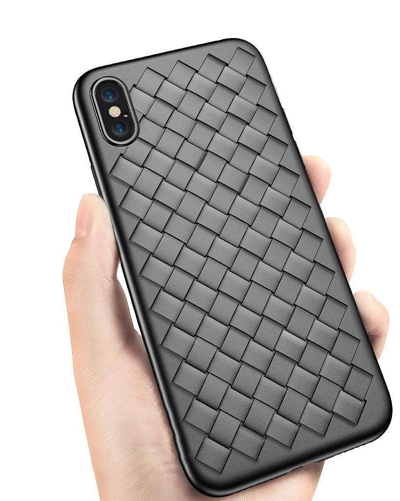 Black Grid Ultra Thin Case for iPhone XS / X