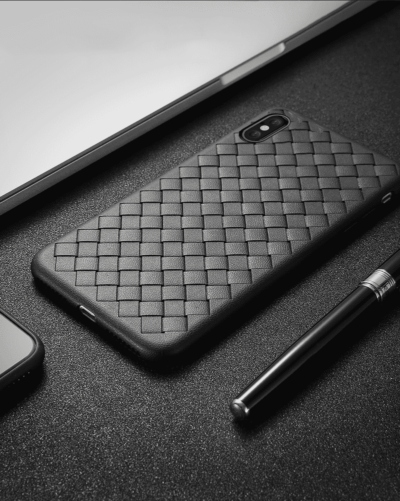 Woven Grid Ultra Thin Premium Case for iPhone XS / X