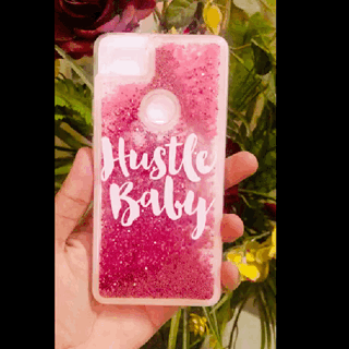  Hustle Baby Glitter Quicksand Case (Available for Google Pixel 2 / Pixel 2 XL), Google Pixel 2 XL Phone Cover, Just and Best, [option1]JustAndBest.comJustAndBest.com