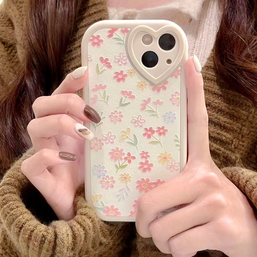 Luxury Embossed Retro Floral Cover iPhone cover – JustAndBest India