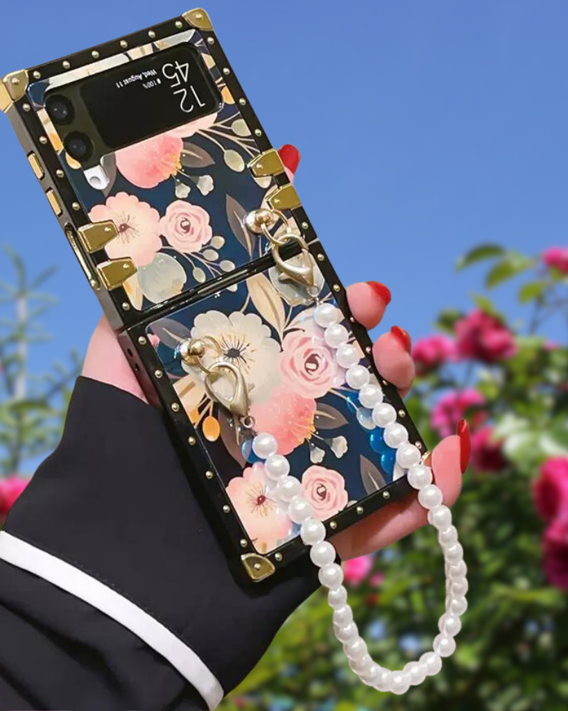 chic flower cover flip 4