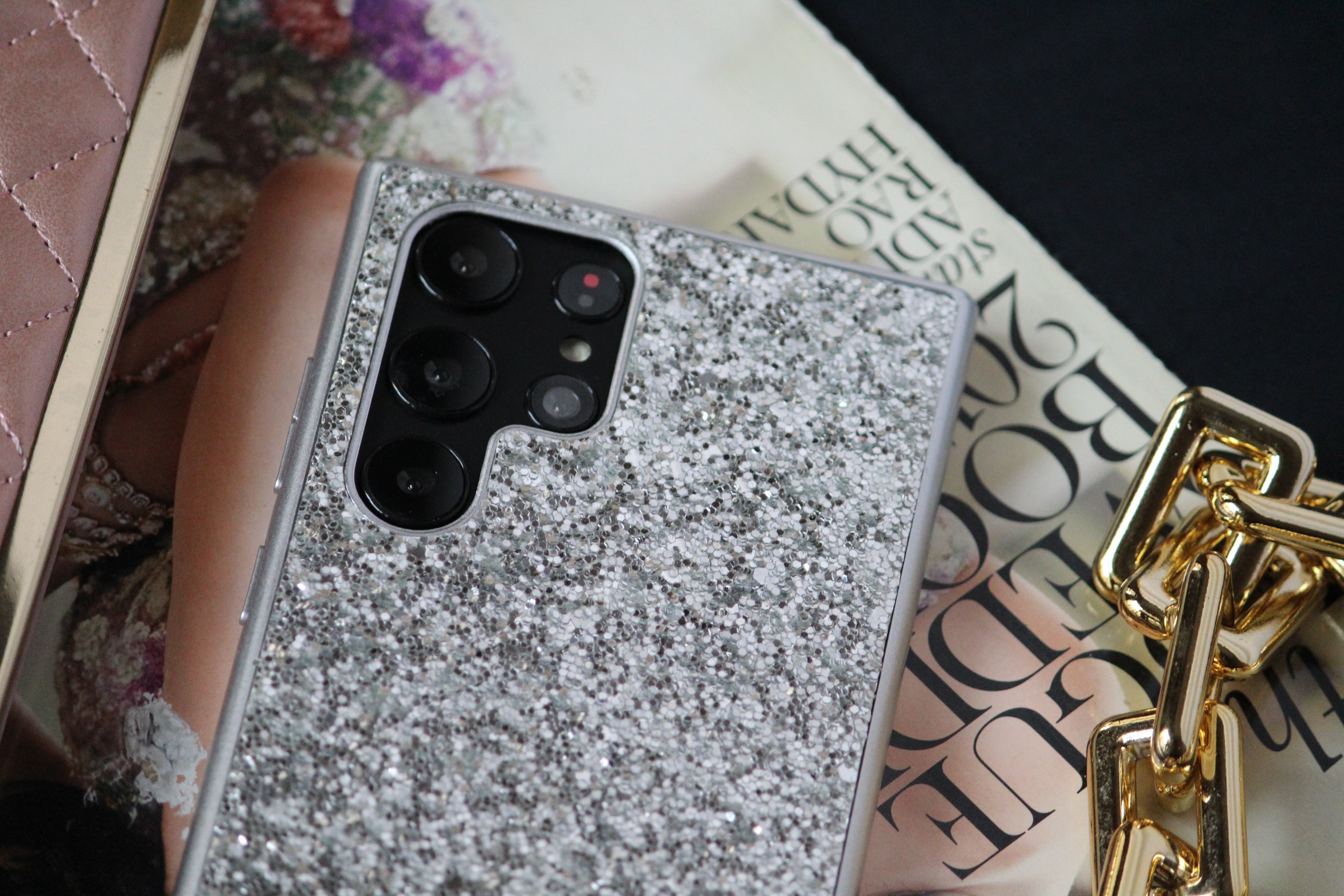 Silver Glitter Bling Sequin Cover iPhone cover – JustAndBest India