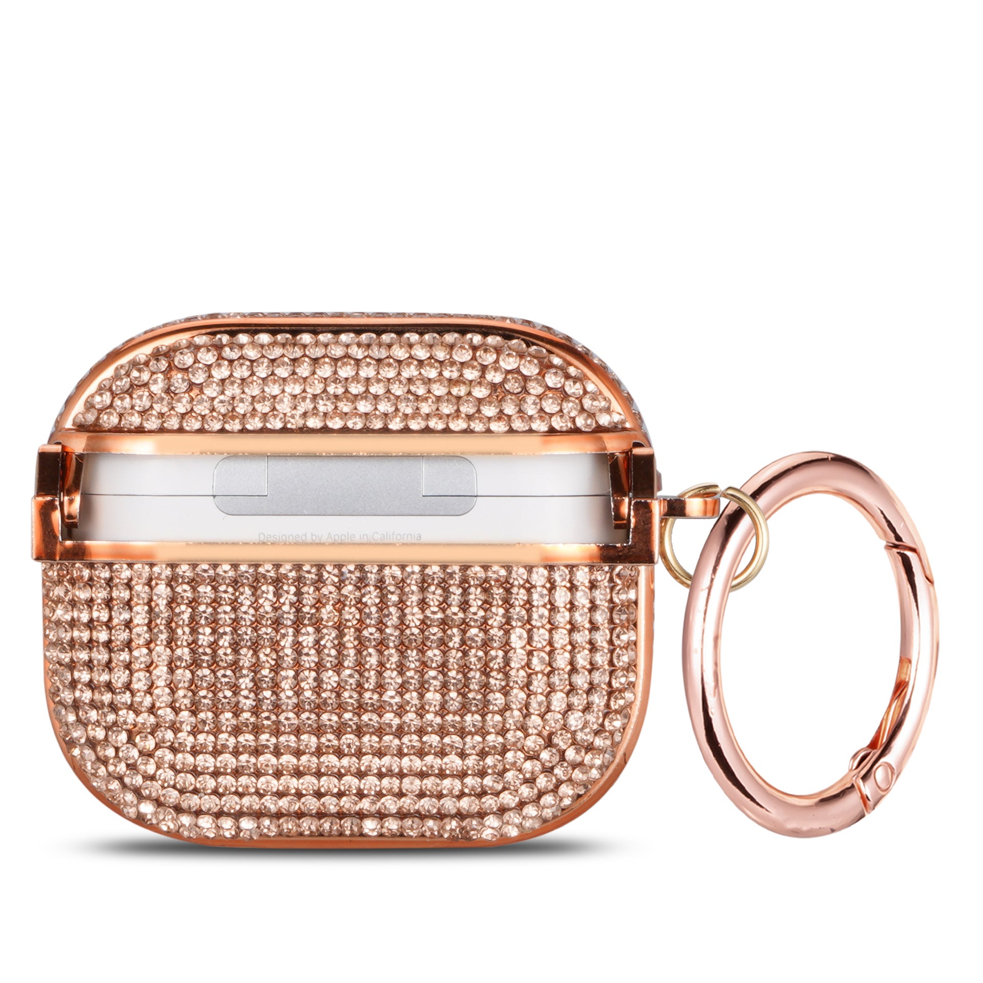Champagne Gold Diamond Rhinestones Luxury AirPods Cover iPhone cover – JustAndBest India
