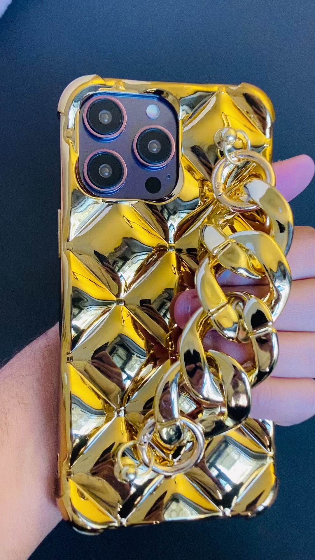 Gold Electroplated Glossy Bracelet Cover