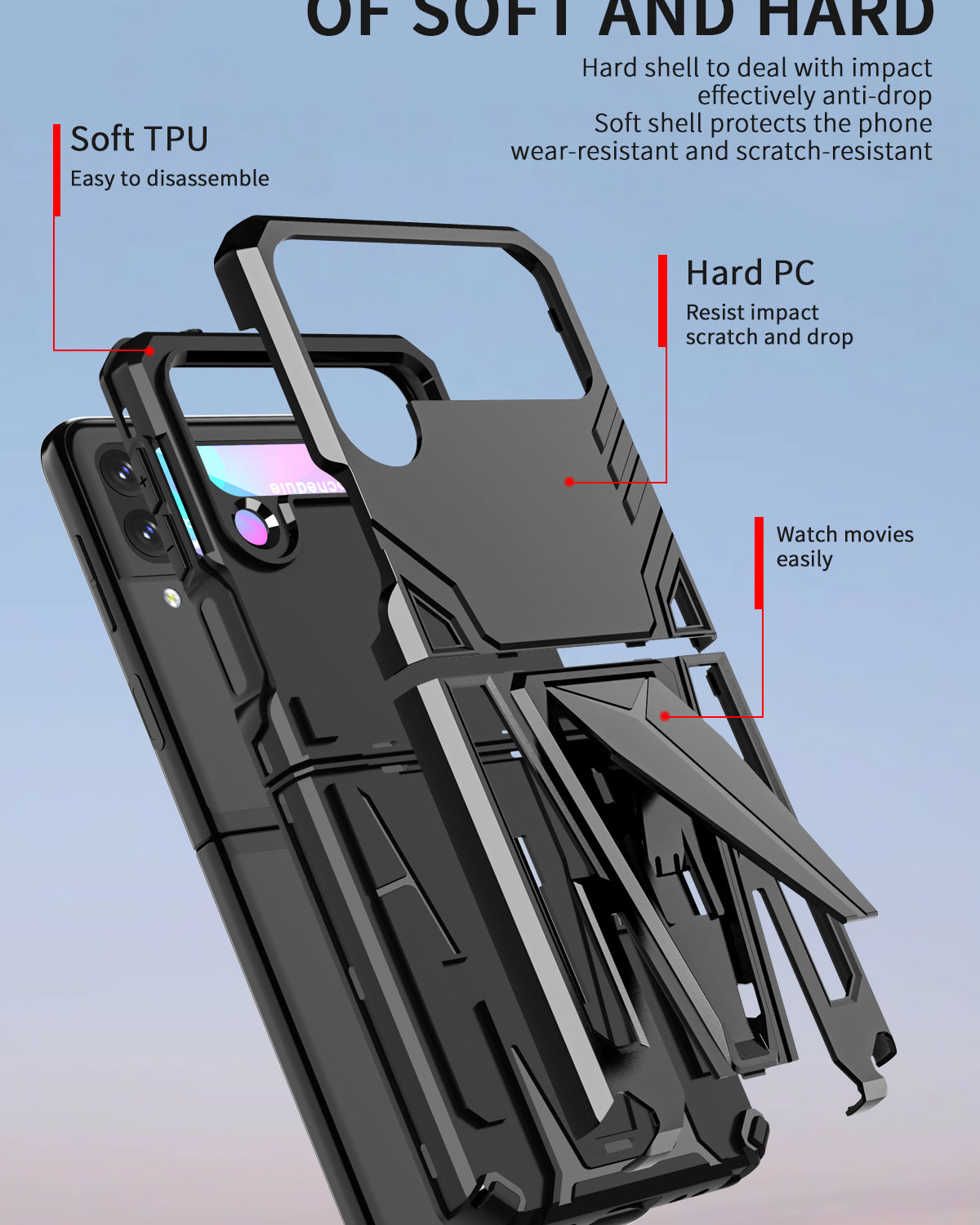 Jet Black Dual Layer Shockproof Premium Armour Cover iPhone cover – JustAndBest India