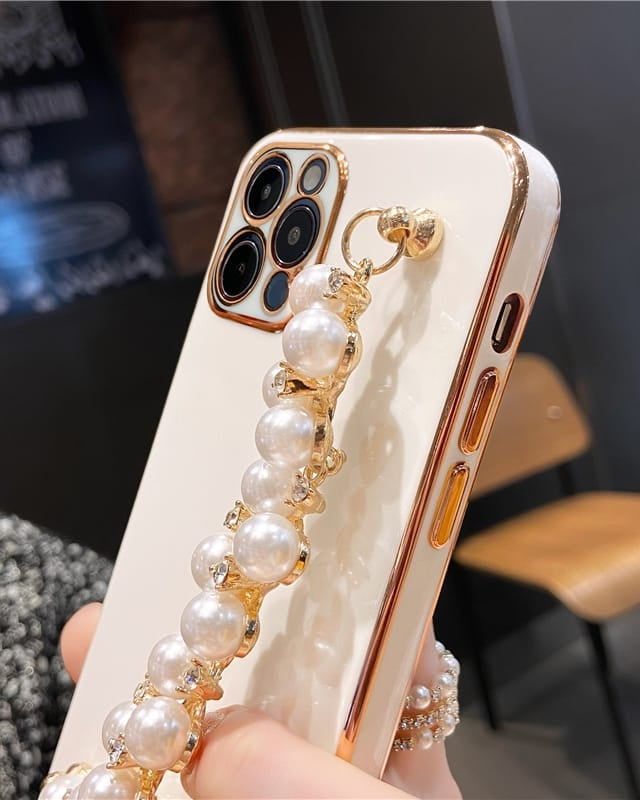 Elegant Pearl Rhinestones Bracelet Cover iPhone cover – JustAndBest India