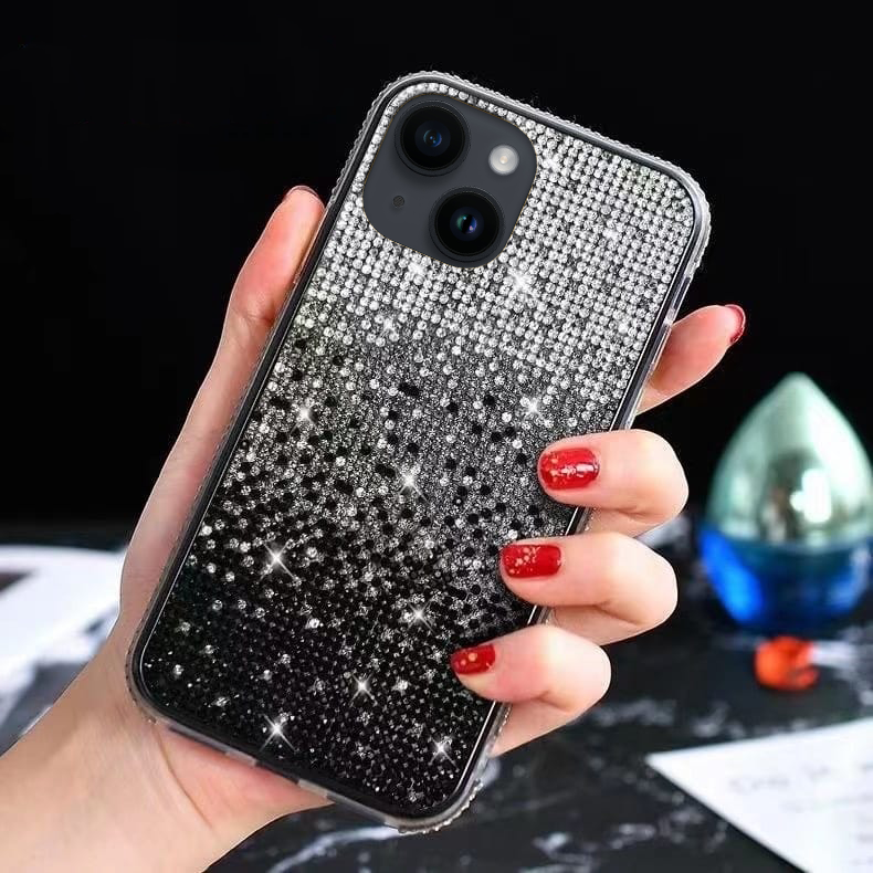 Bling Gradient Rhinestones Luxury Cover iPhone cover – JustAndBest India