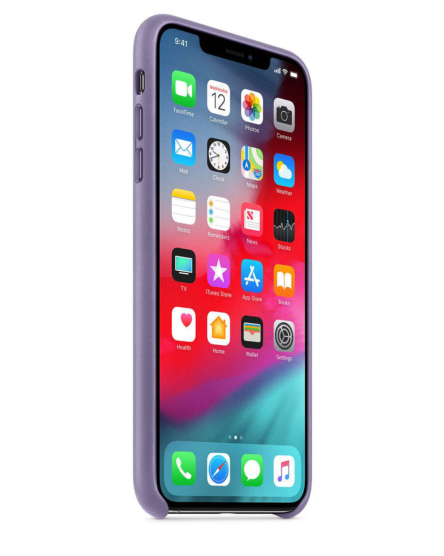 Lilac Leather Cover for iPhone XS Max