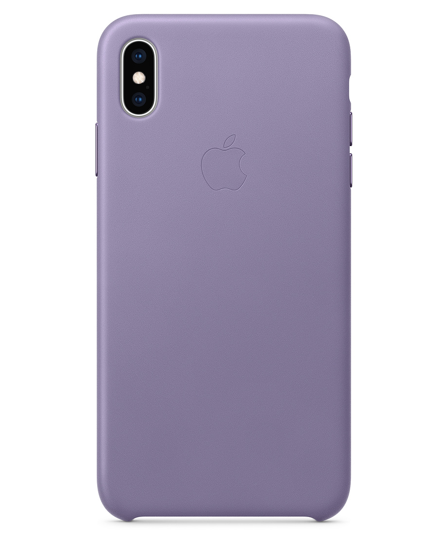 Lilac Premium Leather Cover for iPhone XS Max