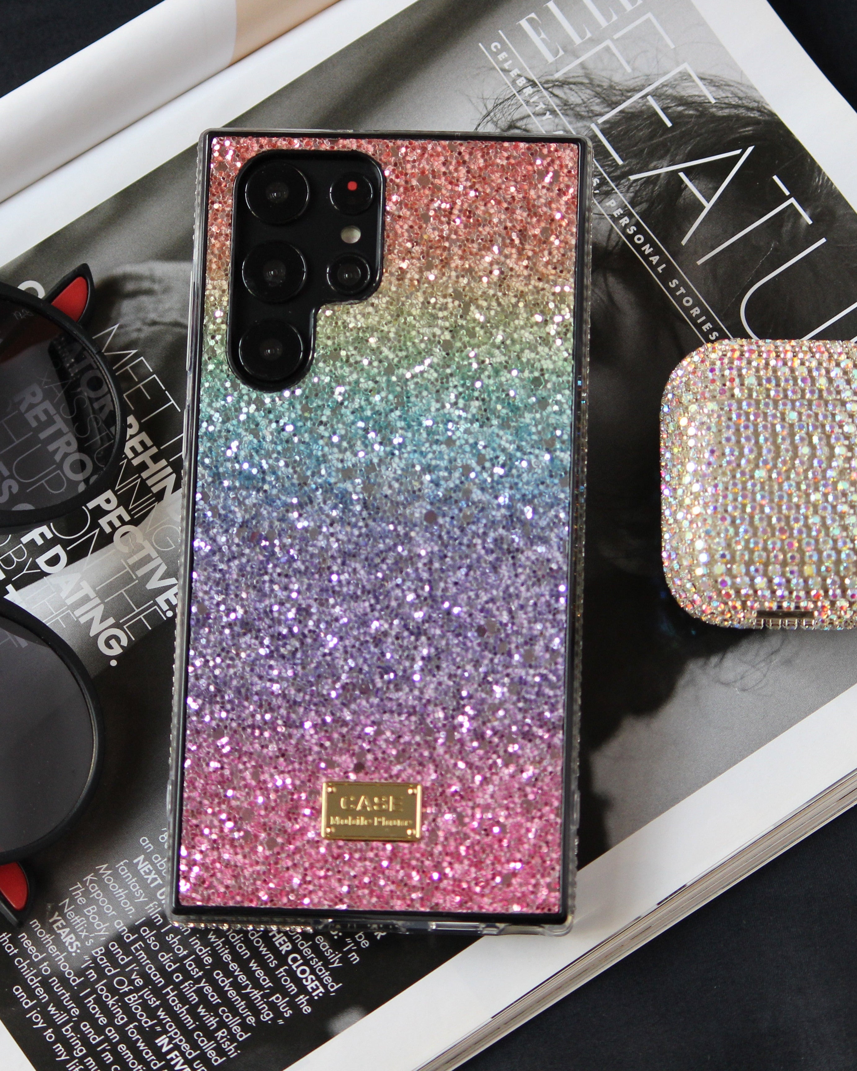 Bling Rainbow Glitter Diamonds Cover iPhone cover – JustAndBest India