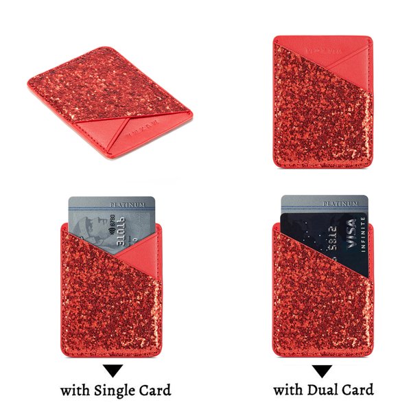 Red Glitter Phone Wallet iPhone cover – JustAndBest India