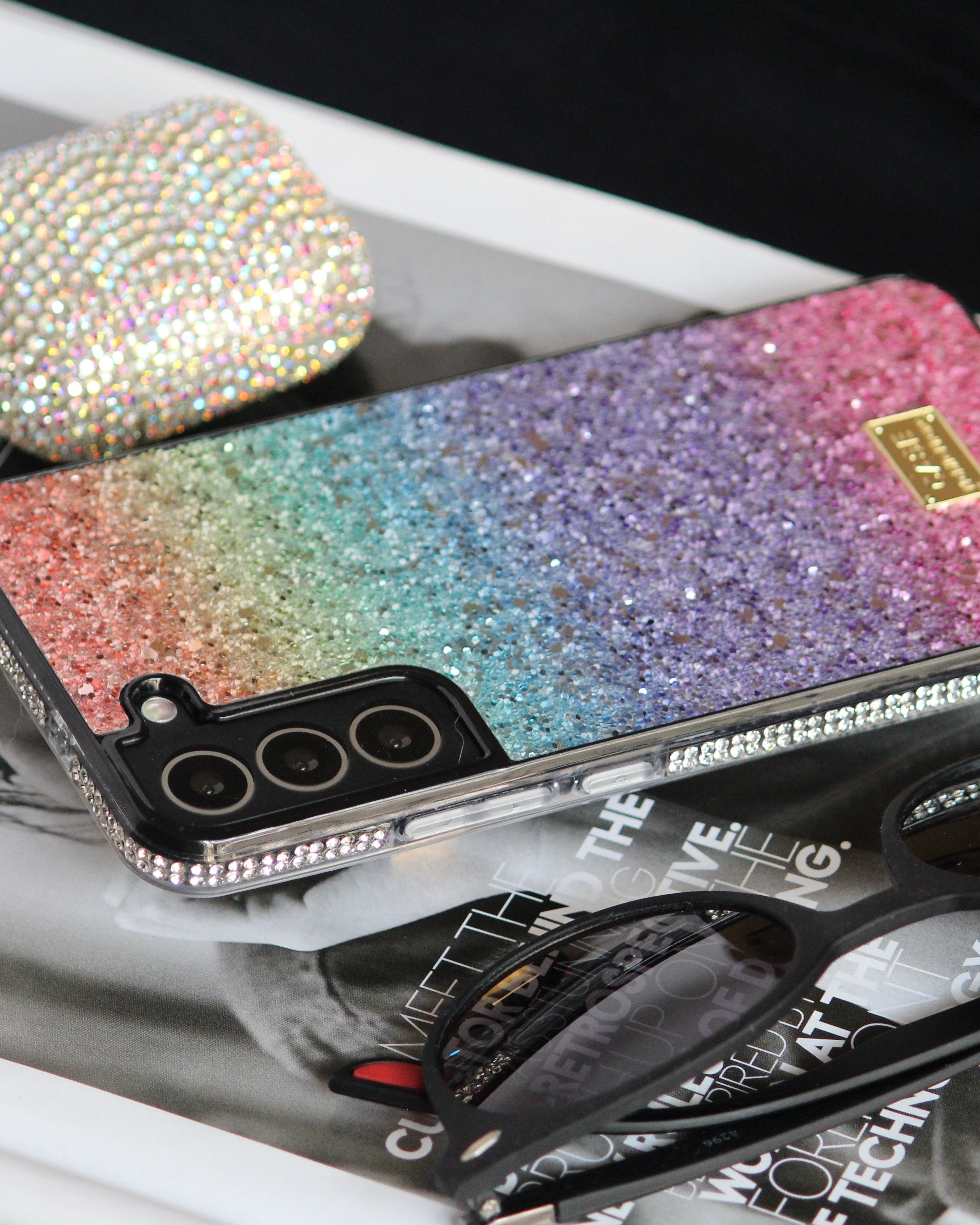 Bling Rainbow Glitter Diamonds Cover iPhone cover – JustAndBest India
