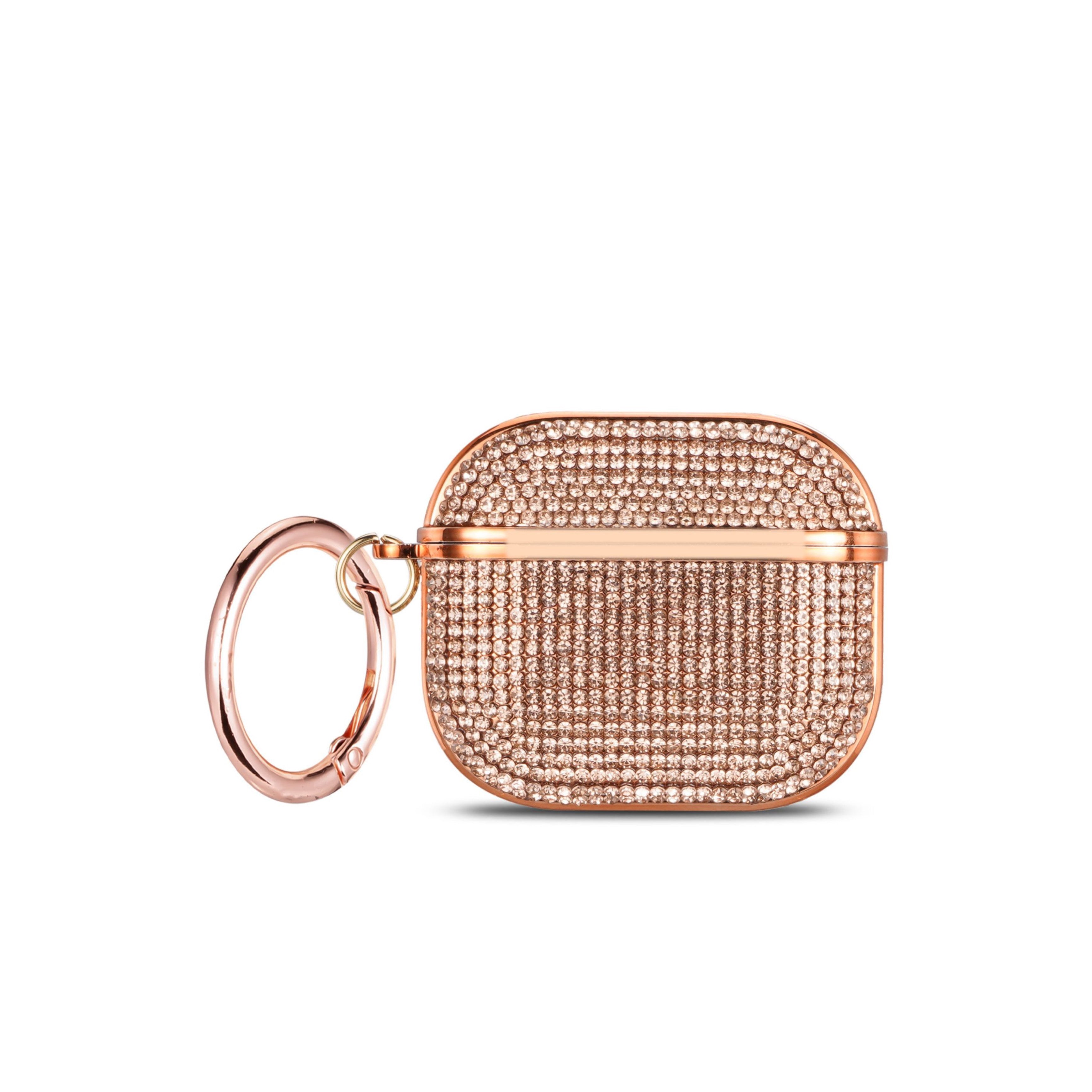 Champagne Gold Diamond Rhinestones Luxury AirPods Cover iPhone cover – JustAndBest India