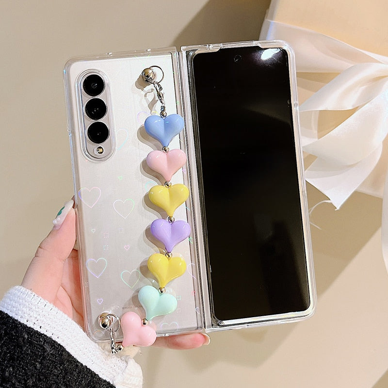 Zazzy Bling Colorful Hearts Bracelet Cover iPhone cover – JustAndBest India