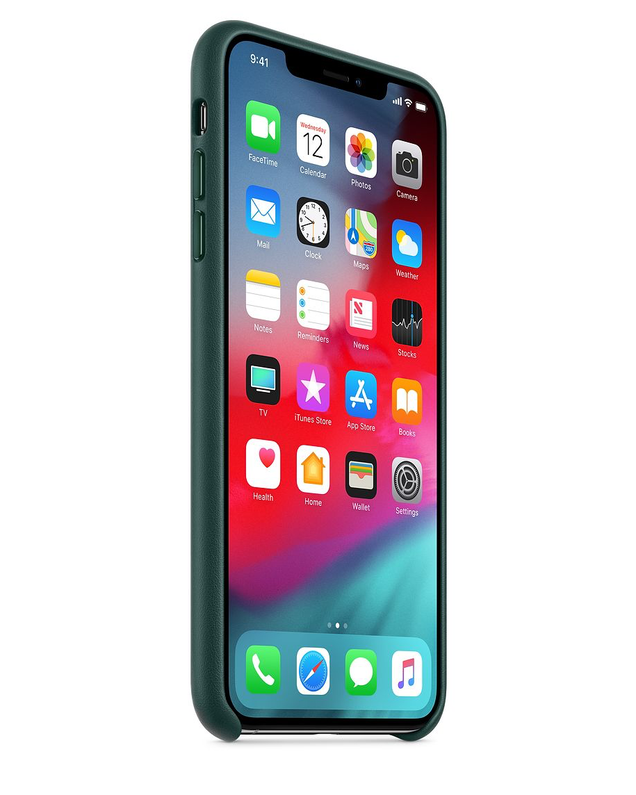 Forest Green Leather Cover for iphone XS Max