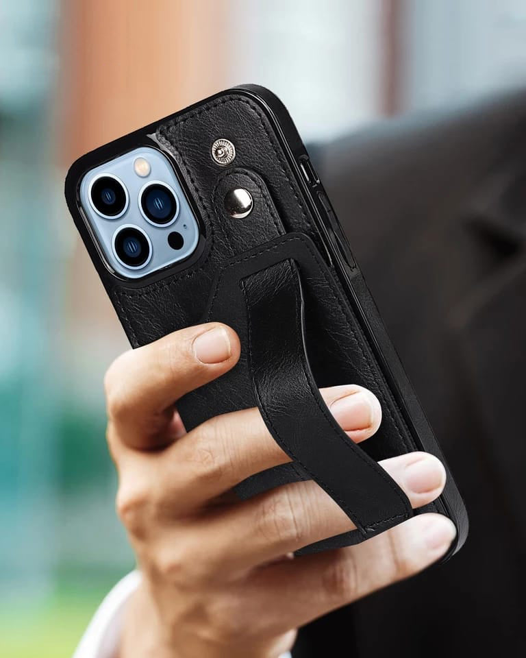 Premium Leather iphone 14 pro Case