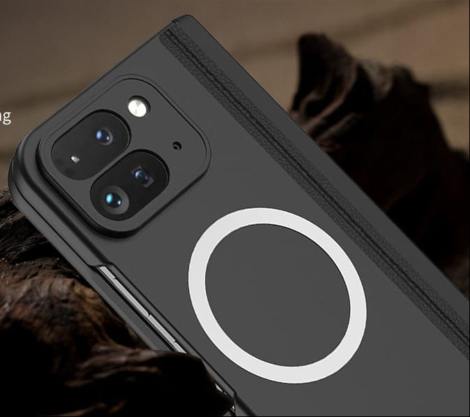 Jet Black MagSafe Kickstand Cover (with Front Glass) – phone accessory by JustAndBest India