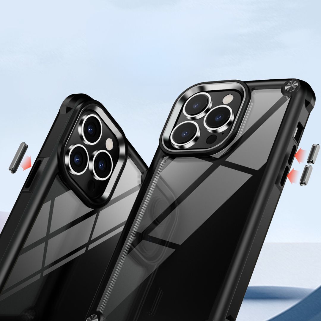 iPhone 15 Series Shockproof Armour Transparent Cover - lifestyle