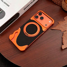 iPhone 17 Series Metallic Carbon Luxe Ring Stand Cover - lifestyle
