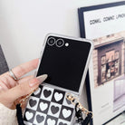 Samsung Galaxy Z Flip 5 Checkmate Luxe Hearts Case with - case features