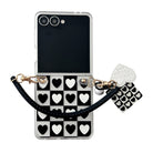 Samsung Galaxy Z Flip 5 Checkmate Luxe Hearts Case with - lifestyle