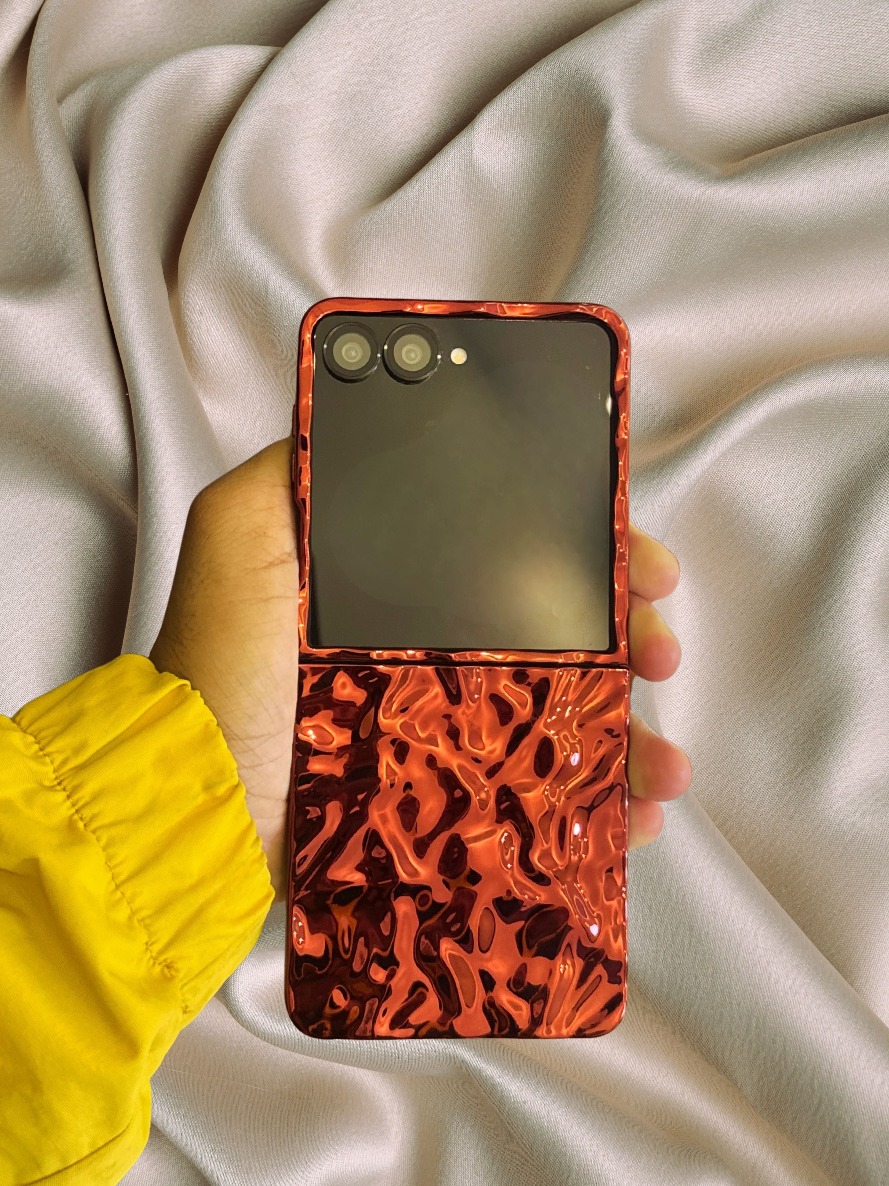 Samsung Galaxy Z Flip 7 Lava Red Glossy Cover - colour options