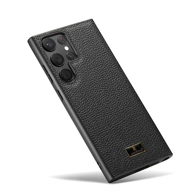 Jet Black Premium Leather Cover iPhone cover – JustAndBest India