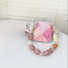 Samsung Galaxy Z Flip 5 Pink Opulence Gemstones Bracelet Charm Cover - phone case