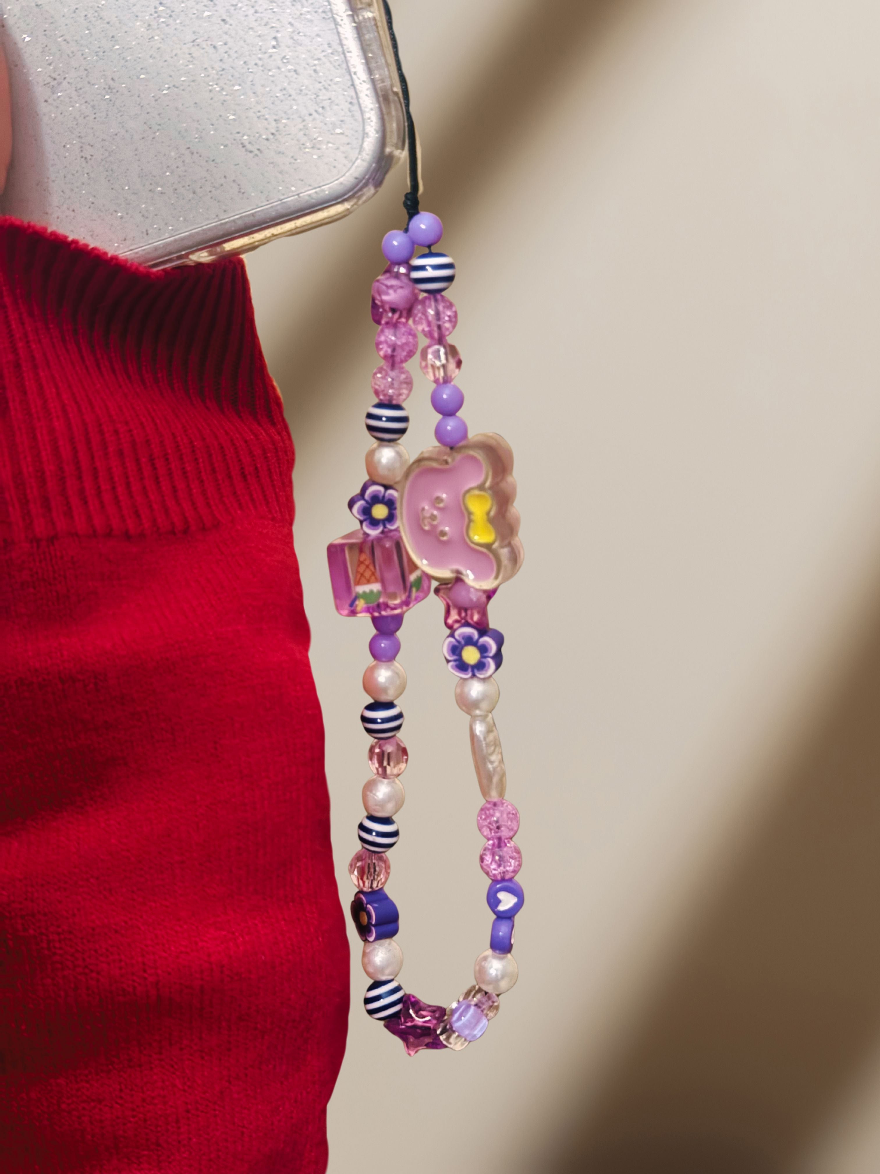 Flowers Phone Charm - slim profile