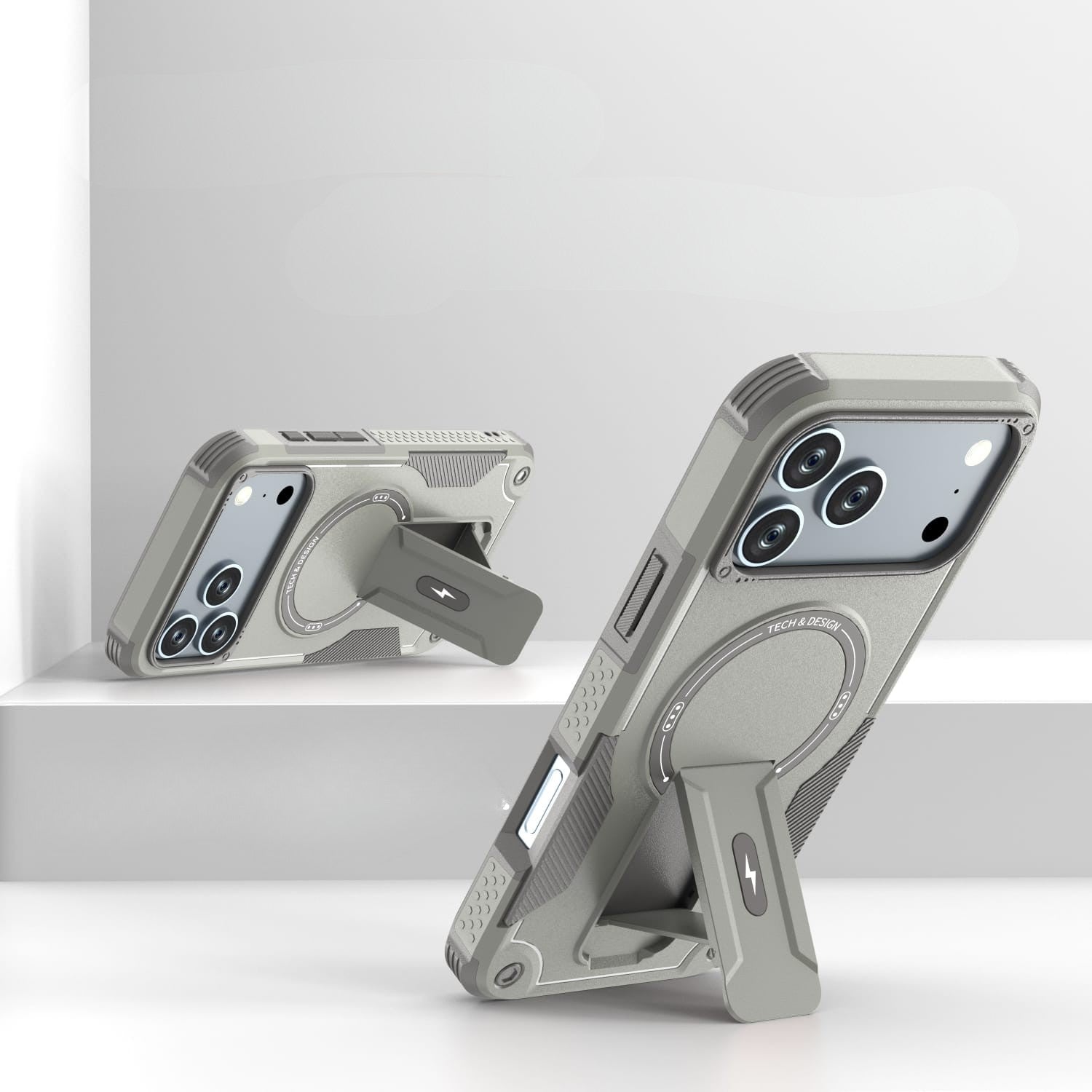 iPhone 17 Series Armoured Dual Layer Kickstand Cover