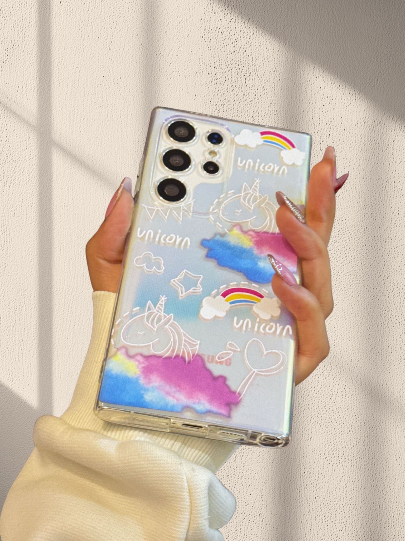 Cute Unicorn Shining Cover iPhone cover – JustAndBest India