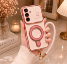 Samsung Galaxy S26 Blush Glow Ring Stand Cover - protective case detail