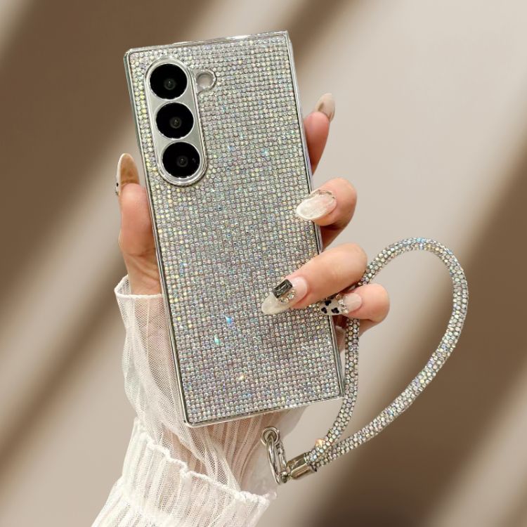 Bling Diamond Rhinestones Lanyard Cover – phone accessory by JustAndBest India