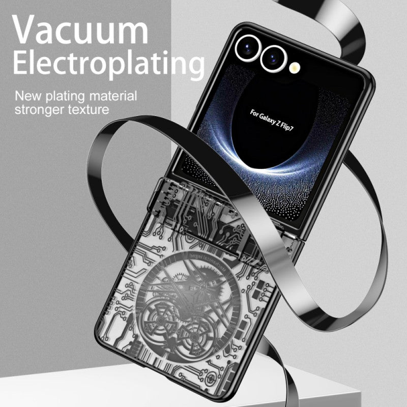 Samsung Galaxy Z Flip 7 Electroplated Circuit Cover - lifestyle