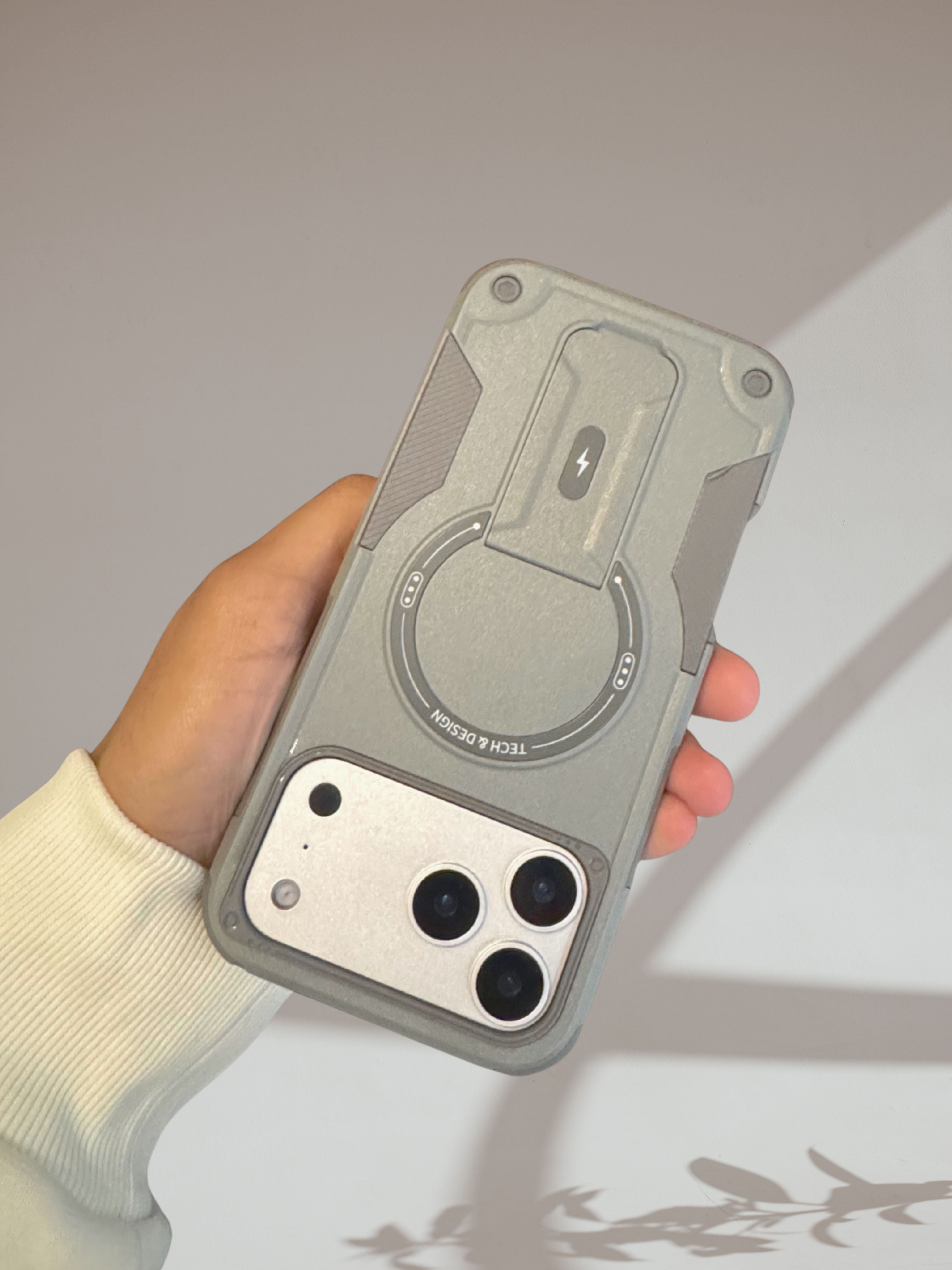 iPhone 17 Series Armoured Dual Layer Kickstand Cover - phone case