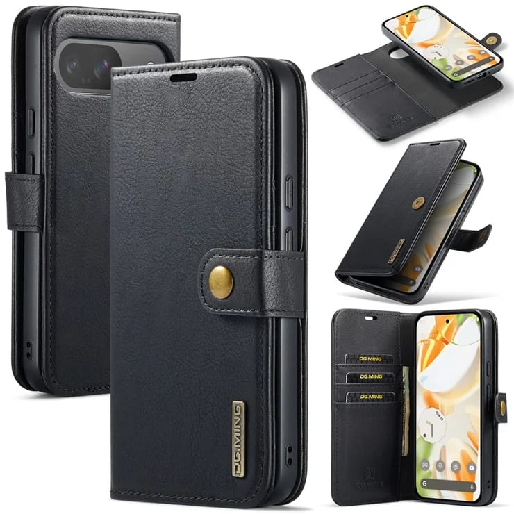 Google Pixel 9 Two In One Wallet Style Leather Flip Cover - case features