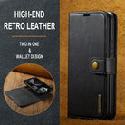 Google Pixel 9 Two In One Wallet Style Leather Flip Cover - slim profile