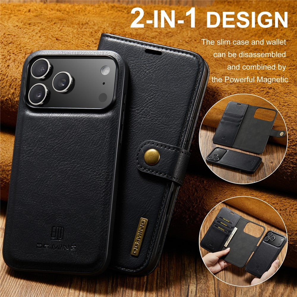 iPhone 17 Series Two-In-One Wallet Style Leather Flip Cover - protective case detail