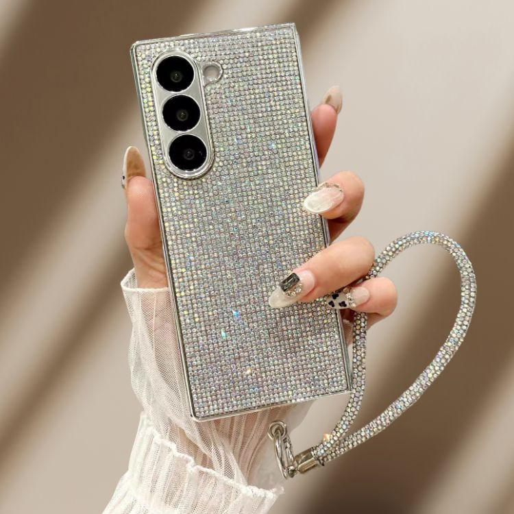 Bling Diamond Rhinestones Lanyard Cover – phone accessory by JustAndBest India