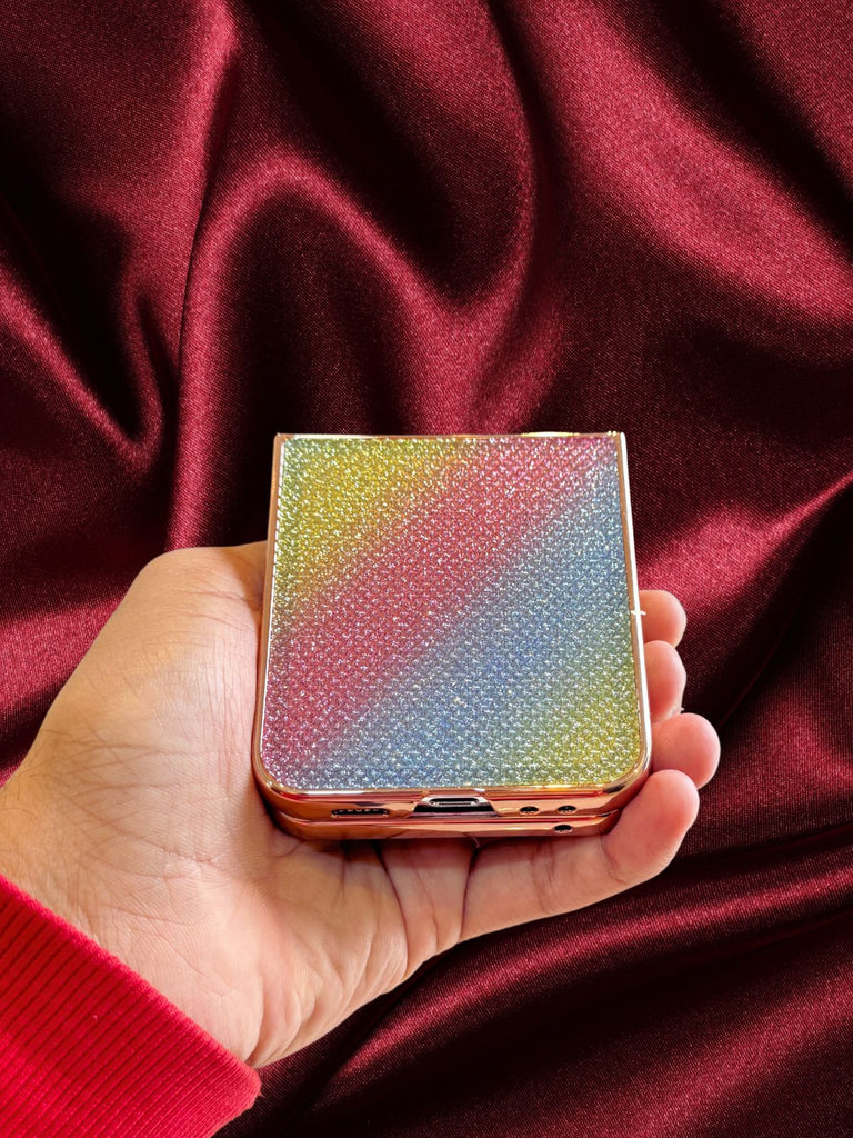 Multicolor Glitter Z Flip cover