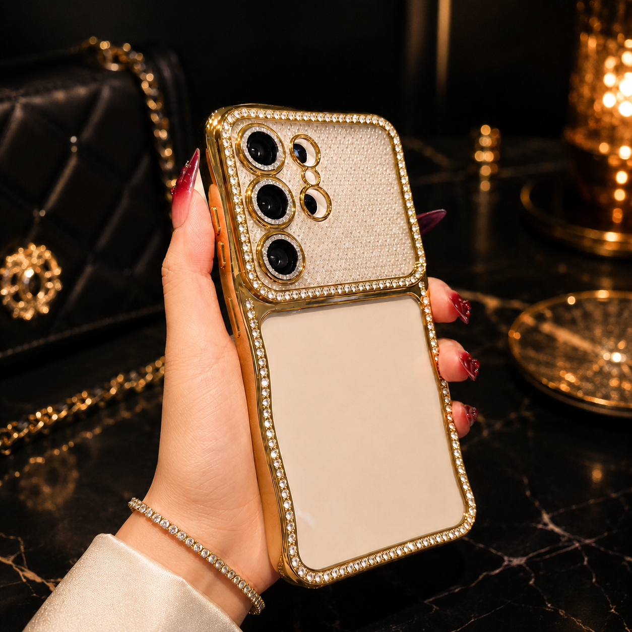 Samsung Galaxy S26 Royal Crystal Luxe Lens Protection Cover - protective case detail